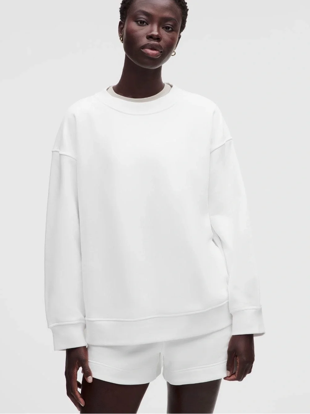 Lululemon Perfectly Oversized Crew Sweatshirt - white